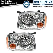 Headlights Headlamps Pair Set Left & Right for 01-04 Nissan Frontier Pickup picture