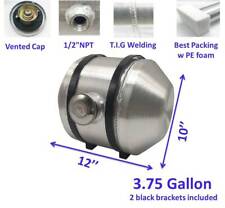 10''x12'' 3 3/4 Gallon 1/2'' NPT Center Fill Aluminum Spun Fuel Tank Gas Tank picture