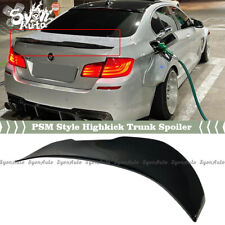 FITS 11-2017 BMW F10 5 SERIES & M5 GLOSS BLACK PSM STYLE HIGH KICK TRUNK SPOILER picture