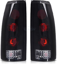 for 1988-1998 Chevy GMC C/K 1500 2500 3500 Tail Lights Black Smoke Brake Lamps picture