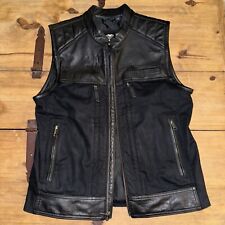 Harley Davidson Men's Synthesis Pocket System Leather/Textile Vest picture