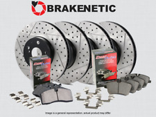 F&R BRAKENETIC PREMIUM Drill Slot Brake Rotors+POSI Ceramic Pads BPK101280 picture