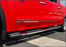 Chrome Body Side Molding for 2019-2024 Silverado Sierra Double Cab 1 1/4