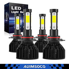 4x 9005 9006 Super White Combo LED Headlight Kit High Low Beam Bulbs Kit 6000K picture