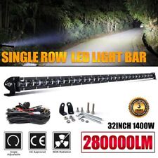 32 inch Slim LED Light Bar Single Row Spot Flood Combo Work Truck SUV ATV+Wire picture