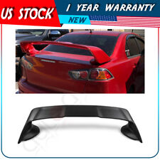 For 08-17 Mitsubishi Lancer EVO 10 ABS Rear Trunk Spoiler Wing Matte Black picture
