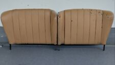 PAIR OF USED ORIGINAL GENUINE PORSCHE 356B COUPE REAR SEAT BACKS BEIGE 20 picture