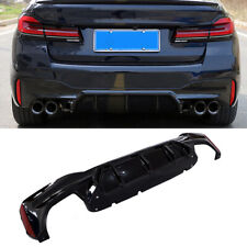 M5 Style Rear Diffuser Glossy Black For 17-23 BMW G30 5 Series M Sport Bumper picture