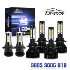For GMC Sierra 1500 2500 3500 03-06 Combo 9005 9006 LED Headlight+9145 Fog Light picture