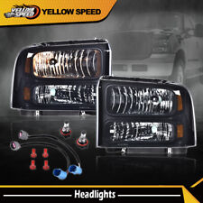 Fit For 99-04 Ford Super Duty F250 F350 Excursion Conversion Headlights W/bulb picture