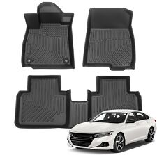 Fit 2018 2019 2020 2021 2022 Honda Accord Floor Mats All Weather 3D TPE Liners picture