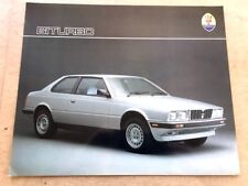 1987 Maserati Biturbo Original 1-page Car Sales Brochure Card picture