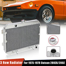 FOR 1975-1978 NISSAN DATSUN 280Z 1979-1983 280ZX 2.8L l6 3 ROW ALUMINUM RADIATOR picture