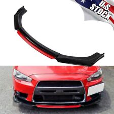Front Bumper Red Lip Chin Spoiler Splitter Wing Body Kit For Mitsubishi Lancer picture