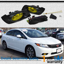 2pcs Left+Right 38W Amber Fog Lights With H11 Bulbs Fit 2012-2014 Honda Civic picture