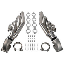For LS1 LS3 LS6 LSX V8 Turbo Exhaust Manifold+Elbow Adaptor T3 T4 To V Band 3.0
