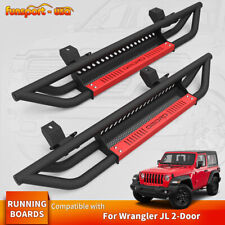 6inch Running Boards for 2018-2024 Jeep Wrangler JL 2 Door Drop Side Step Bars picture