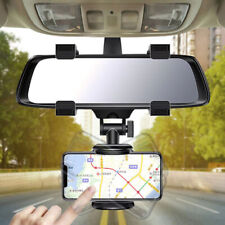 360° Car Rear View Mirror Mount Holder Stand for Apple iPhone Android Phone picture