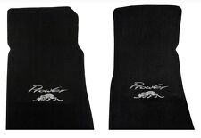 New 1997 - 2002 Plymouth Prowler Black Floor Mats Silver Embroidered Logo Pair picture