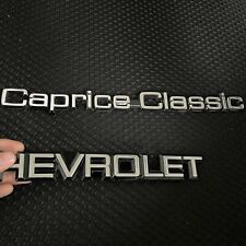 2PCS 3D Letter Word for 80-1990 Caprice Classic Car Rear Trunk Name Plate Badge picture