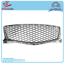 Fits 2021 2023 Genesis GV80 Front Bumper Upper Grille Grill ABS Assembly Silver picture