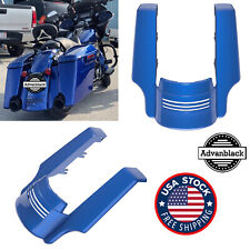 Superior Blue Stretched Rear Fender Extension For 2009+ Harley Street Road Glide picture