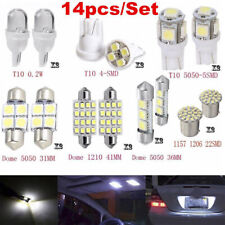 14PCS CAR LED INTERIOR LIGHTS BULBS KIT CAR TRUNK DOME LICENSE PLATE LAMPS 6500K picture