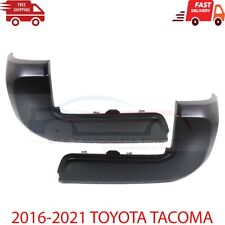 New Fits 2016-2020 TOYOTA TACOMA Rear Bumper End Cap Black W/O Sensor Hole Set picture