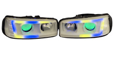 1999-2006 GMC Sierra Pre-Built Headlights LED tube RGB/chasing COLOR MATCH PAINT picture