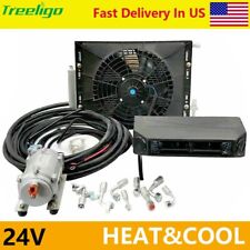 24V Cool&Heat Universal Underdash Air Conditioner Electric DC Auto Car A/C Kit picture