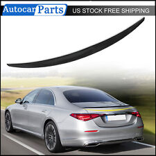For Mercedes Benz W222 S450 For 2014-20 Highkick Rear Trunk Spoiler Carbon Fibre picture