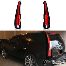 Tail Lights For 2007-2014 Cadillac Escalade / ESV Smoke Lens Full LED Rear Lamps picture