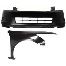 Bumper Cover Kit For 2008-2010 Honda Accord Front 4-Door 2pc picture