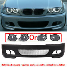 M-Tech II Style Front Bumper +Fog lights Fit 00-06 BMW E46 3-Series 2dr Coupe picture