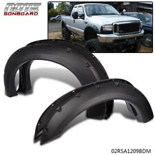 FIT FOR 99-07 F250 F350 FORD SUPER DUTY POCKET RIVET STYLE FENDER FLARES 4PCS picture