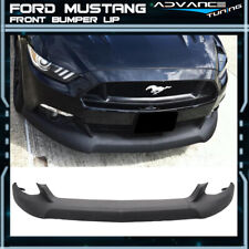 Fits 15-17 Ford Mustang Front Bumper Lip Splitter Chin Spoiler Unpainted- PU picture