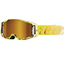 100% Armega Off-Road Goggles - Feelgood w/ True Gold Lens picture