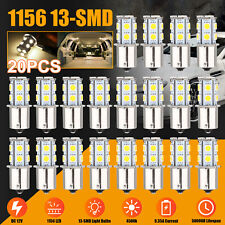 20x Warm White 1156 1141 13-SMD LED RV Camper Trailer Interior Light Bulb Bright picture