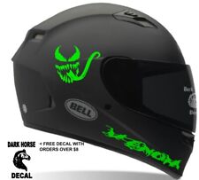 Venom 4pc Motorcycle Helmet decals. Sticker. Honda Suzuki Yamaha ATV  picture