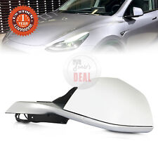 For 2017-2023 Tesla Model 3 #151 White Left Driver Mirror with GPS 1110777-00-L picture