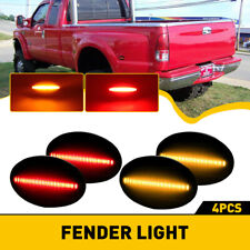 4pc Smoke LED Side Marker Fender Light For F350 Ford Superduty F450 Double Wheel picture