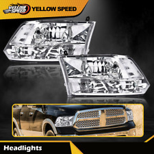 Chrome Housing Clear Corner Headlight Head Lamp Fit For 09-18 Ram 1500 - 3500 picture