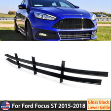 For Ford Focus ST 2015-2018 Front Bumper Lower Grille Grill Gloss Black picture