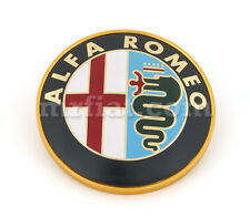 Alfa Romeo Spider Metal Front Rear Emblem 83-93 75 mm New picture