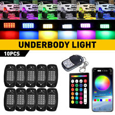 10x RGB LED Pods Rock Lights Kit Underbody Neon Light For Ford F-150 F-250 F-350 picture