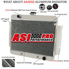 4 Rows Aluminum Radiator fit 1969 1970   Chevy Bel-Air Impala Kingswood picture
