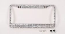 Prism Effect Silver Bling Crystal RhineStone License Plate Frame Car Truck picture