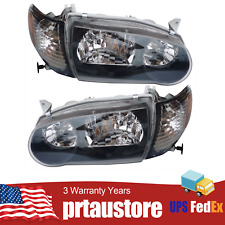 Headlights & Corner Signal Headlamps Left+Right Set For Toyota Corolla 2001 2002 picture