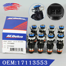 8x Fuel Injectors ACDELCO OEM 17113553 For 99-07 Chevy Silverado 4.8L 5.3L 6.0L picture