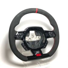 OE Lamborghini Huracan Alcantara gloss black trim steering wheel RED ring NEW picture